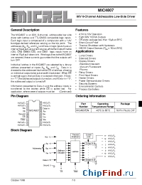 Datasheet MIC4807B manufacturer Micrel