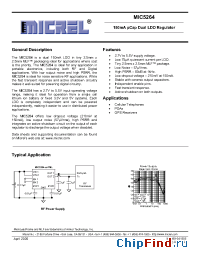 Datasheet MIC5264 manufacturer Micrel