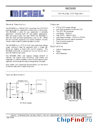 Datasheet MIC5265-1.8YD5 manufacturer Micrel