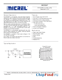 Datasheet MIC5307-2.8YD5 manufacturer Micrel