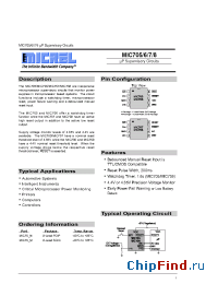 Datasheet MIC705M manufacturer Micrel
