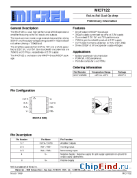 Datasheet MIC7122 manufacturer Micrel