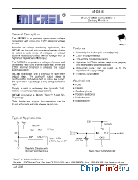 Datasheet MIC845HYC5 manufacturer Micrel