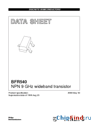 Datasheet BFR540/T1 manufacturer Micro Electronics
