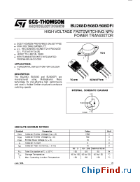 Datasheet BU508D manufacturer Micro Electronics