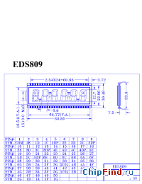 Datasheet ED-S809 manufacturer Micro Electronics