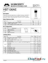 Datasheet HBT134AE manufacturer Micro Electronics