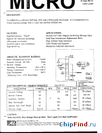 Datasheet MBB51W manufacturer Micro Electronics