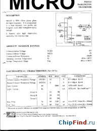 Datasheet MDL82 manufacturer Micro Electronics