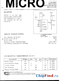 Datasheet MS73DA manufacturer Micro Electronics