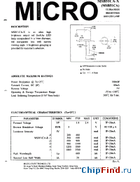 Datasheet MSB51CA-0 manufacturer Micro Electronics