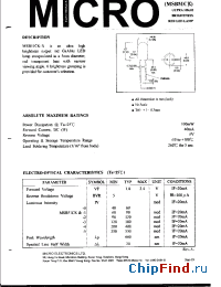 Datasheet MSB51CK-1 manufacturer Micro Electronics