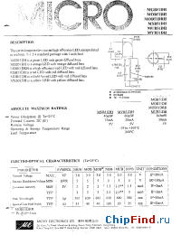 Datasheet MSB51DH manufacturer Micro Electronics