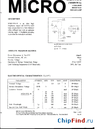 Datasheet MSB51WA-2 manufacturer Micro Electronics