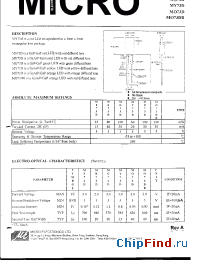 Datasheet MY73D manufacturer Micro Electronics