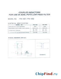 Datasheet PAI-1801 manufacturer Micro Electronics