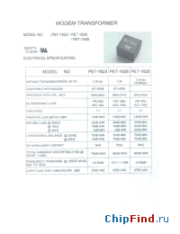 Datasheet PET-1826 manufacturer Micro Electronics