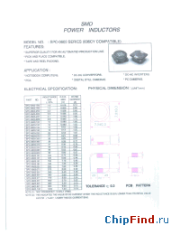 Datasheet SPC-0303-1R5 manufacturer Micro Electronics