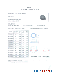 Datasheet SPC-1002-101 manufacturer Micro Electronics