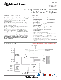 Datasheet ADC0809CCV manufacturer Micro Linear