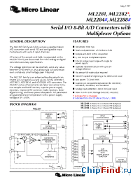 Datasheet ADC0831CCN manufacturer Micro Linear
