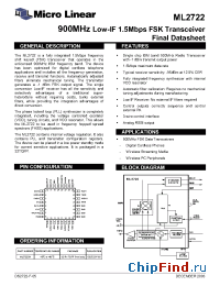 Datasheet DS2722-F-04 manufacturer Micro Linear