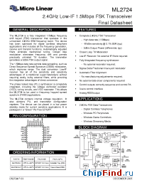 Datasheet ML2724DH-T manufacturer Micro Linear