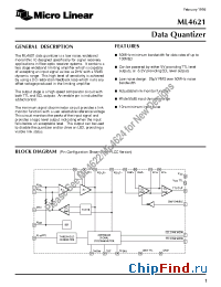 Datasheet ML4621 manufacturer Micro Linear