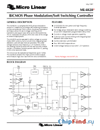Datasheet ML4828CS manufacturer Micro Linear