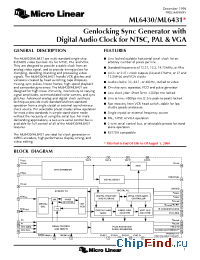 Datasheet ML6430 manufacturer Micro Linear