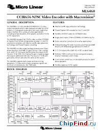 Datasheet ML6460CS manufacturer Micro Linear
