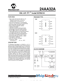 Datasheet 24AA32A-SN manufacturer Microchip