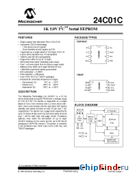 Datasheet 24C01C manufacturer Microchip