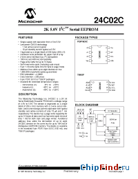 Datasheet 24C02C-SN manufacturer Microchip