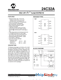 Datasheet 24C32A-P manufacturer Microchip