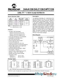 Datasheet 24FC128 manufacturer Microchip
