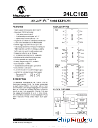 Datasheet 24LC16B-SL manufacturer Microchip