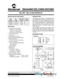 Datasheet 25C080T-/SN manufacturer Microchip