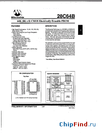 Datasheet 28C64B-12ID manufacturer Microchip