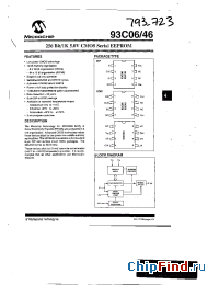 Datasheet 93C06-ISM manufacturer Microchip