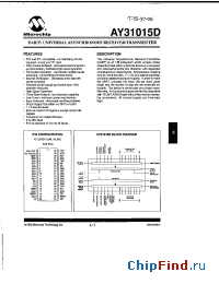 Datasheet AY31015D-J manufacturer Microchip