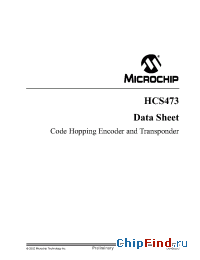 Datasheet HCS473SLSQTP manufacturer Microchip