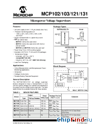 Datasheet MCP102T-475E/LB manufacturer Microchip