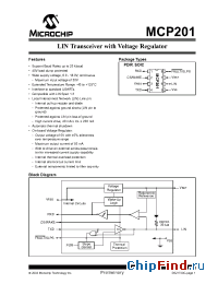 Datasheet MCP201-E/SN manufacturer Microchip
