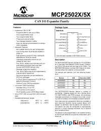 Datasheet MCP2505X manufacturer Microchip
