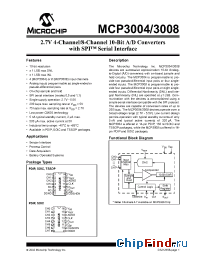 Datasheet MCP3008-I/P manufacturer Microchip