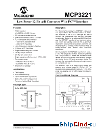 Datasheet MCP3221A1T-I/OT manufacturer Microchip