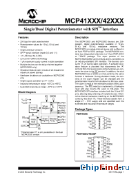 Datasheet MCP41010 manufacturer Microchip
