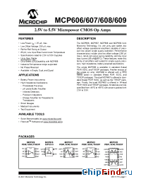 Datasheet MCP609-I/P manufacturer Microchip