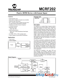 Datasheet MCRF202-I/WQ99 manufacturer Microchip